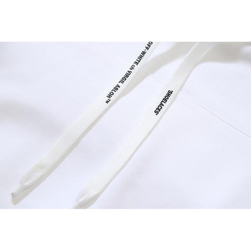 1113 Off-White Herbst und Winter Neu OW Fluoreszierender Buchstabenpfeil Pullover Herren und Damen Kapuzenpullover Sweatshirt