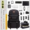 [shrradoo] Hiking Backpack 75L Large Capacity Canvas Backpack Lightweight Waterproof Hiking Camping Outdoor Bag Disaster Preparedness Travel (Canvas