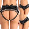 Плюс размер нижнего белья, сексуальные кожаные трусики, женские кружевные полые трусы, нижнее белье