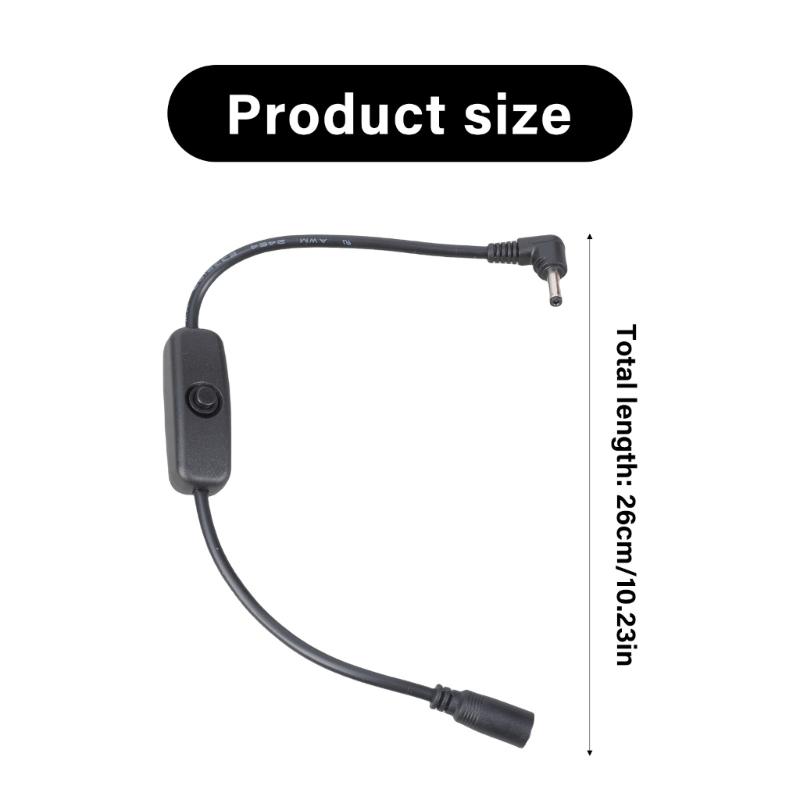 Heavy Duty 3.5mmx1.35mm Female to Male Extension Cord Y Splitter Power Supply Cable for LED Strips Security Cameras