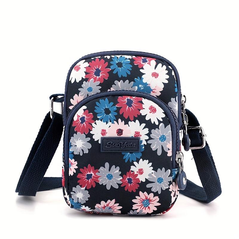 XYKK01 Trendy Mini Crossbody Tas voor Dames &VerticalLine; Kleurrijk Geometrisch Patroon, Verstelbare Riem