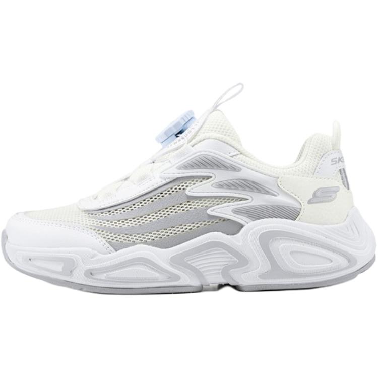 Skechers DLites Series Fashionable Comfortable Slip-Resistant Durable Low-Top Casual Shoes Kids sneakers White 303972L-WHT 30