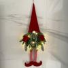 Branches Xmas Tree Ornament Christmas Swedish Gnomes Dangling Santa Claus Long Legs With Lights