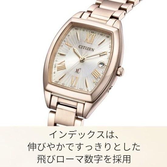 CITIZEN Wristwatch xC (Radio-controlled/Water-resistant/Sakura color) ES9395-53A Tonneau shape Light-powered Eco-Drive Sapphire glass Simple adjust
