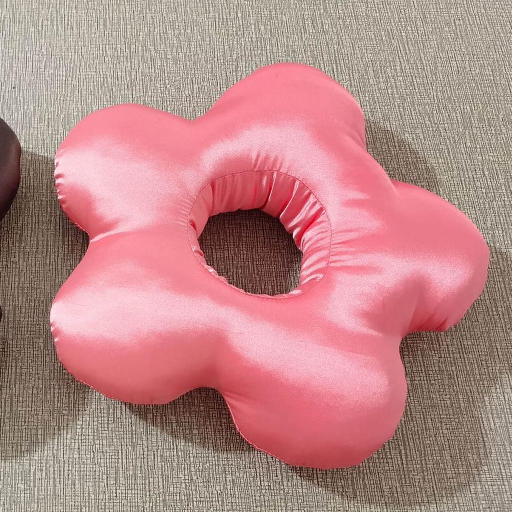Flower Shaped Doughnut Pillow with Hole Neck Pillow for Side Sleepers Leeping Ring for Side Sleepers for Pain Relief