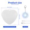 2/4Pcs Purse Glow Heart-shaped Light LED Mini Touch Sensor Handbag Lamp Bag Charms Keychains Night Light Fits Ladies Girls Gift