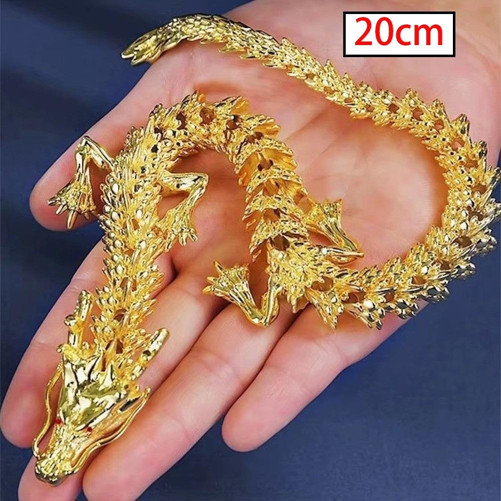 Symbol der Macht und des Glücks Fünfklauiger Goldener Drache Ornament Desktop Dekoration