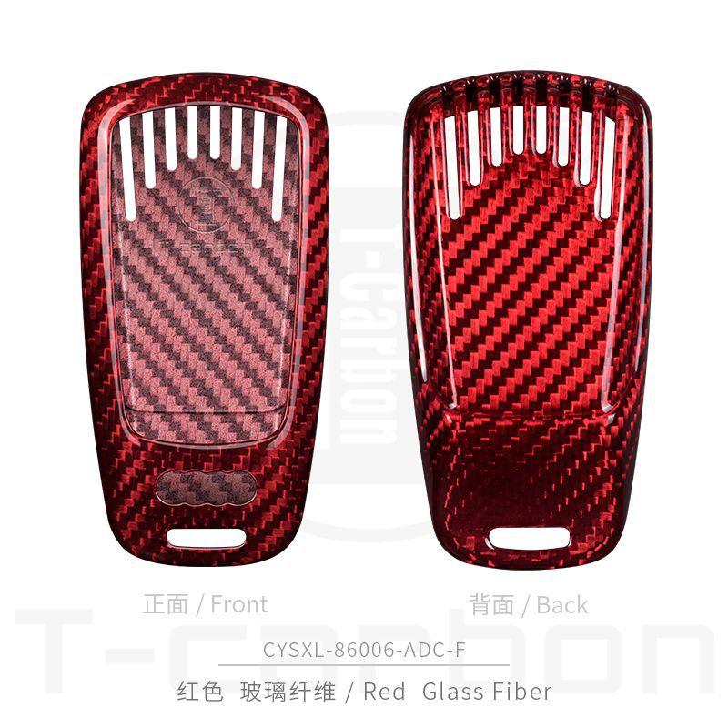 Breloczek do kluczy samochodowych A3 8p 8l A4 B6 B7 A1 A6 C5 C6 C7 C8 4f A7 S3 8v A5 B9 Tt Mk2 Q7 RS Q5 Q8 Pokrowiec Obudowa z włókna węglowego na kluczyk samochodowy