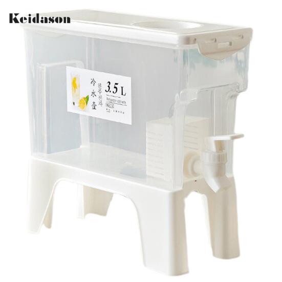 

3,5 л Удобный дизайн крана Большая емкость для холодной воды Бутылка для холодильника Ведро для сока Диспенсер для напитков Аксессуар для общежития