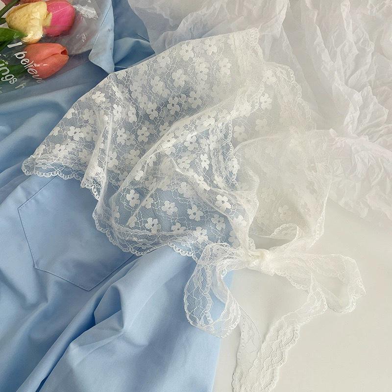 

Корейский Инс Кружевной Шарф для Волос Ретро Ажурная Треугольная Повязка на Голову Ремешок Сумка для Волос Головной Платок Дорожный Фото Ободок Тюрбан Аксессуар A7