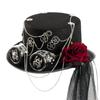 Victorian Style Mesh Caps Gothic Headpiece Adjustable Goggles Headwear Costume Accessories For Theme Parties Halloween