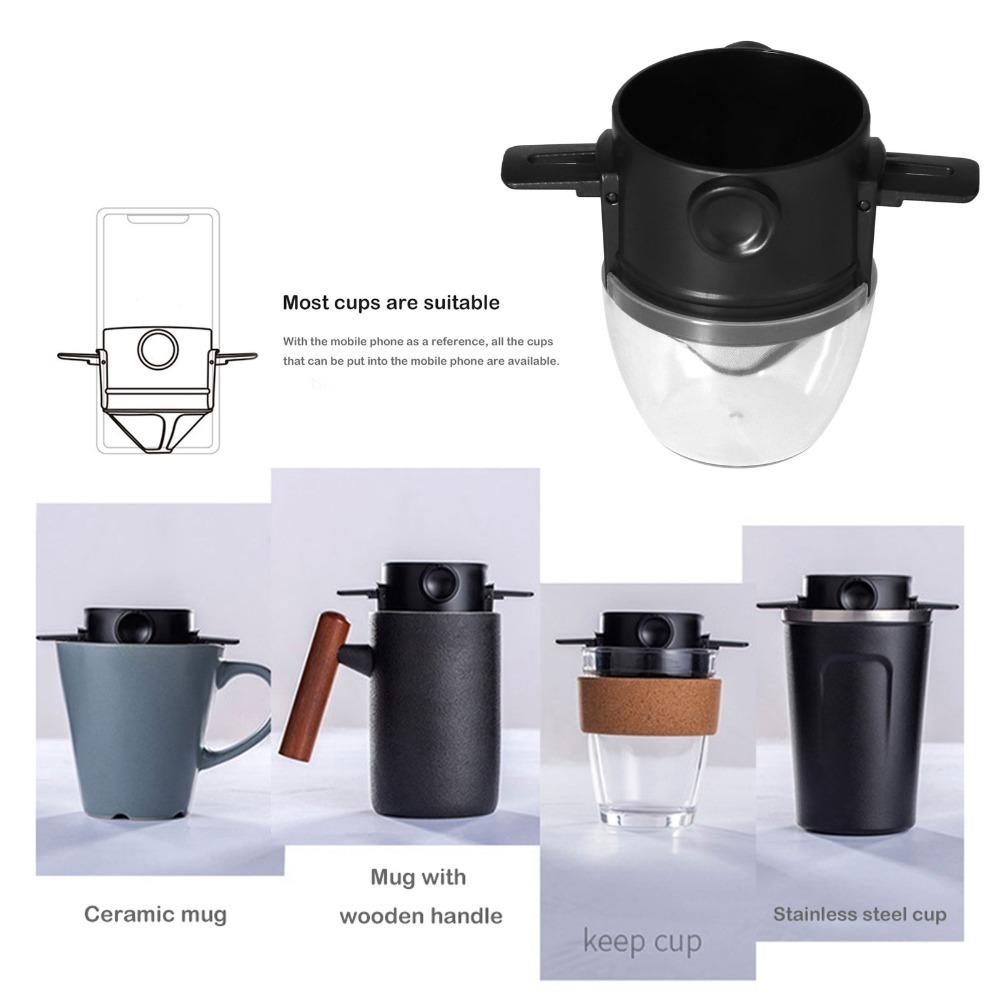304 Stainless Steel Stainless Steel Coffee Filter Pour Over Coffee Maker  Camping