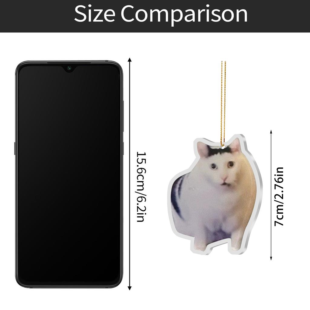 Backpack Christmas Tree Acrylic Hanging Piece 2D Flat Hanging Piece, Christmas Yen Decoration For Your Christmas Tree.