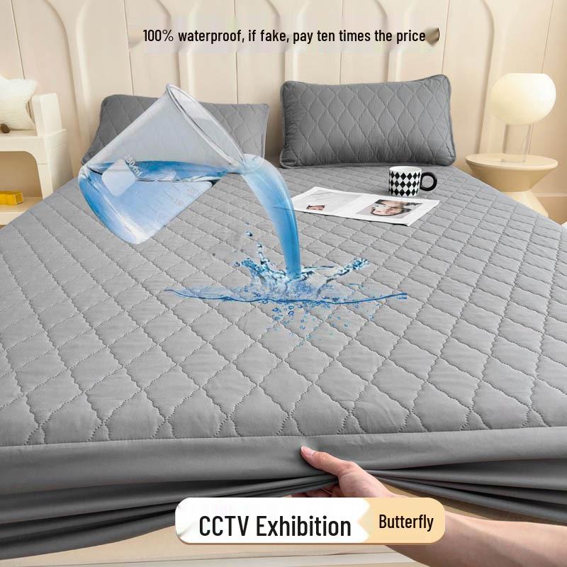 Protector de Saltea Cearșaf cu Colțuri Matlasat Impermeabil Anti-Alunecare