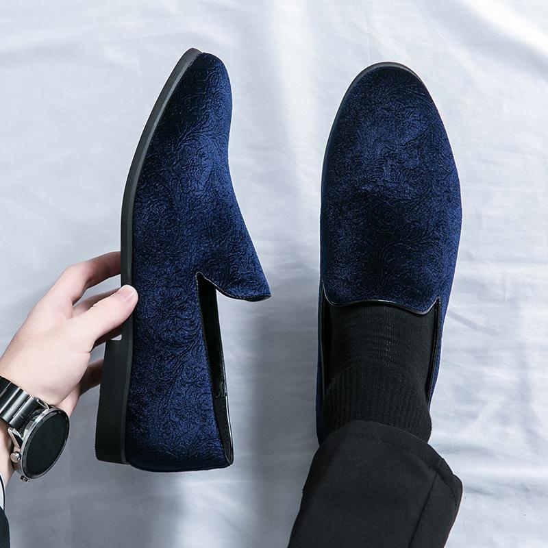 Herrenschuhe große Größe Ein-Pedal-Faulschuhe Herren-Slipper Britische Overalls Freizeitschuhe Herren-Wildlederschuhe Herren-