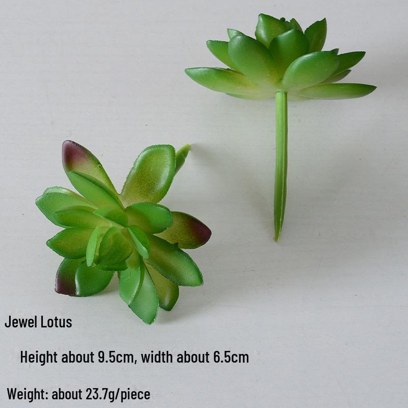 Mini Flocking Artificial Succulent Bonsai for DIY Wall Decor