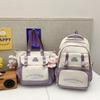 Schoolbag Two-piece Set, New College Style Backpack, Large Capacity Backpack, High Value Fashion, Junior High School and High School Students 