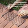 Portable Stainless Steel Foldable Camping Grill Outdoor Stove Holder Camping Mini Barbecue Rack Tray Holder BBQ Accessories