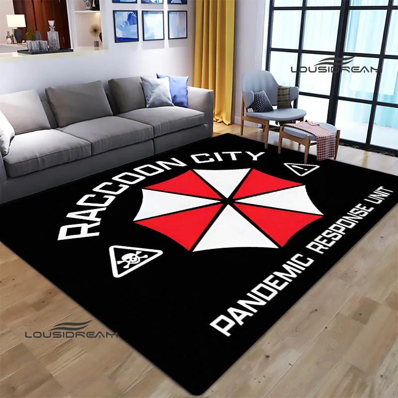 R-Resident Evil Umbrella Printed Carpet Non -slip Carpet Carpets for Living Room Area Rug Door Pad Bedroom Decor Birthday Gift