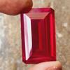 85 Cts Natural CERTIFIED Ruby Emerald Shape Red Rare Loose Gemstone