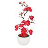 Artificial Potted Flower Plastic Plum Table Decorative