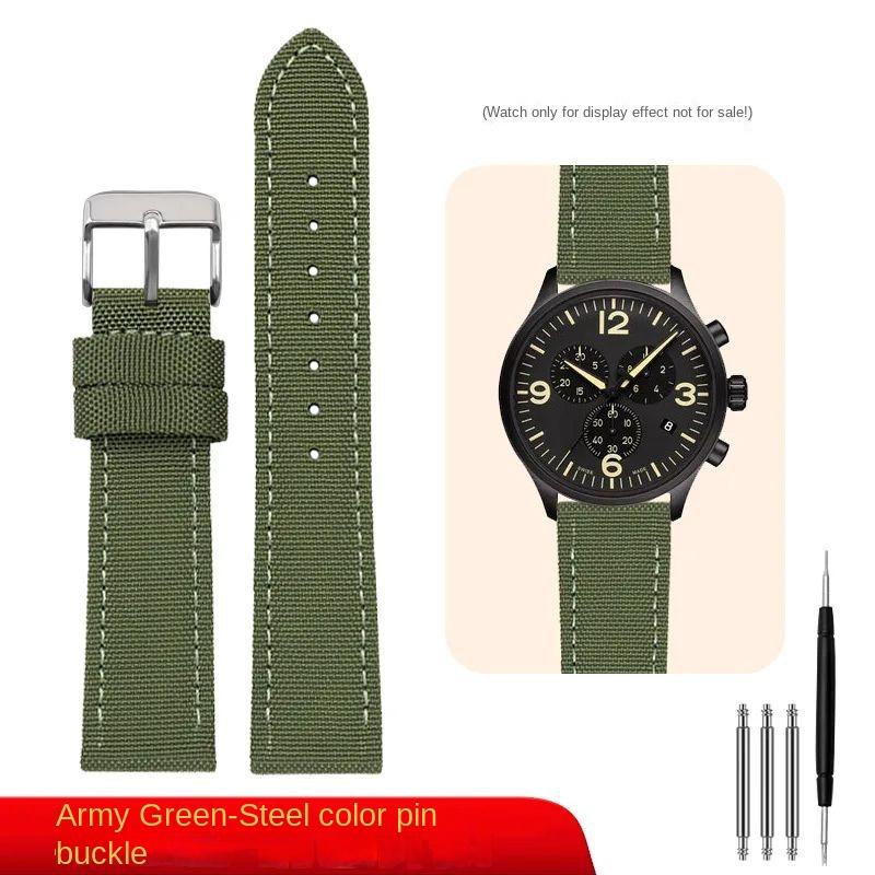 For Casio Forester FT-500WC Vintage Classic Forester Nylon Strap Watch Chain Seiko SKX007 SKX009 Canvas Leather Sport Watchband
