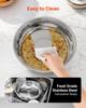 5 Qt 4 Pack Round Chafing Dish Buffet Set Full-Size Pan Stainless Steel