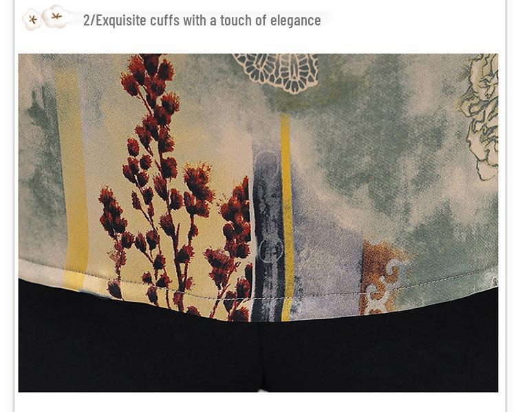 Women's Summer Silk T-shirt Blouse - Loose Short-Sleeve Top for Middle-Aged Mothers