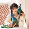 1pc 28/35CM Real Life Peacock Plush Toys Simulated Blue-crowned Peacock Dolls Stuffed Soft Animal Doll Children Home Decor Gift