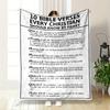 Christian Bible Verses Blanket DesignFlannel blanket for bedroom, living room, sofa, and nap