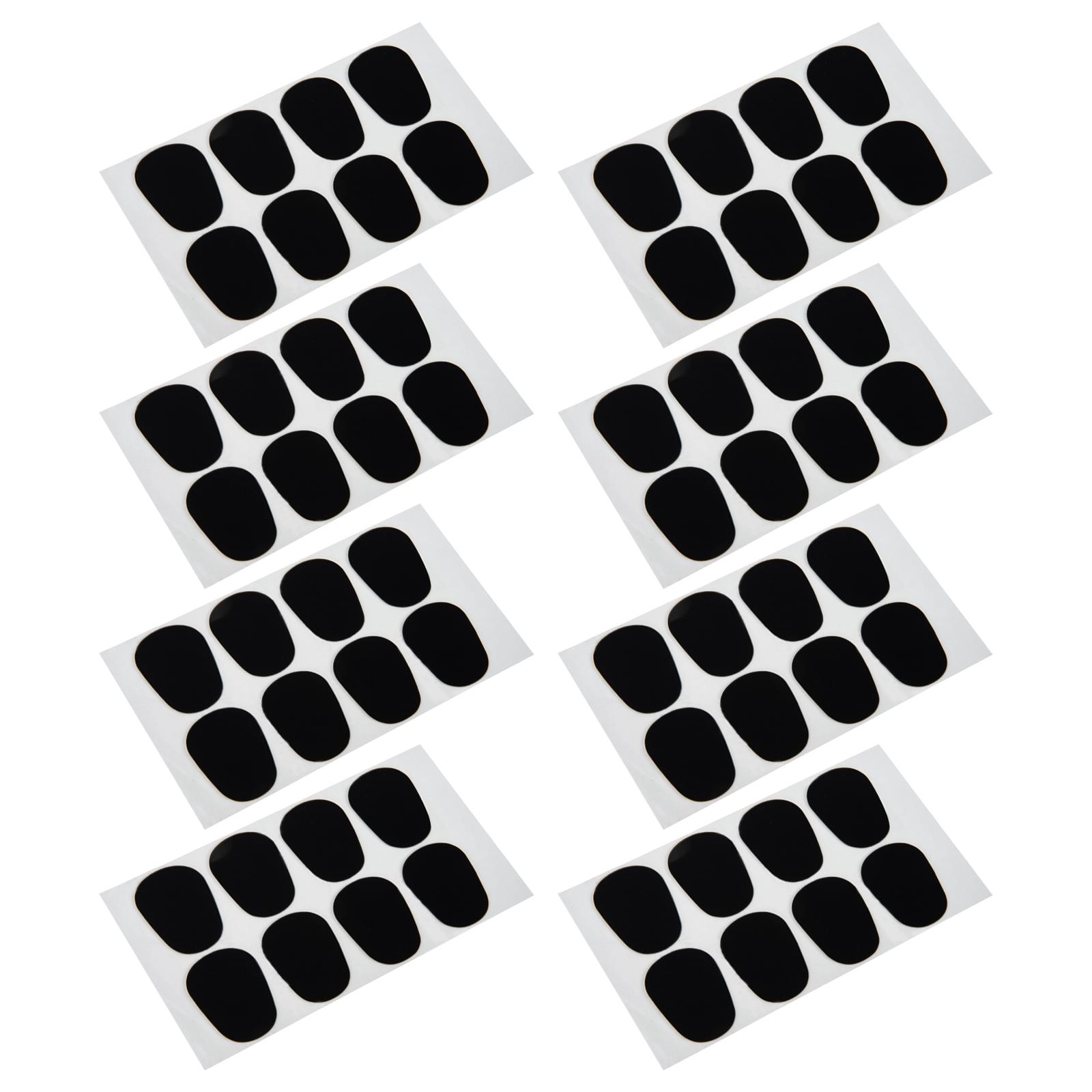 

64Pcs Saxophone with Cap Pads Self Adhesive Sticker Alto Saxophone Rubber Sax Pad Cushion for Saxophone Accessories Black чёрный