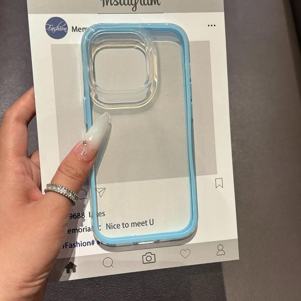 Transparent Dopamine Phone Case for iPhone 14/16 Plus/17 Pro Max