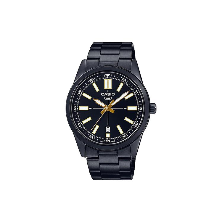 CASIO Men Standard Series Black Watch MTP-VD02B-1E MTP-VD02B-1E Black Dial