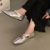 2025 Women's Fashion Flat Shoes Autumn New Round Head Shallow Hollowing Breathable Slip-on Shoes
