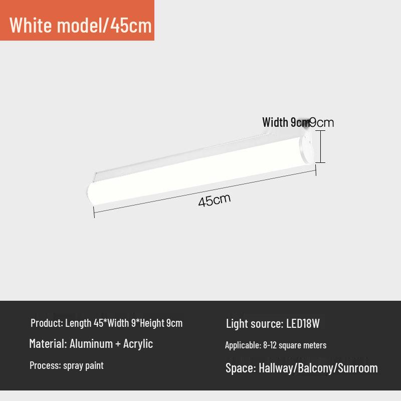 Minimalist Modern Waterproof Wall & Ceiling Light for Indoor/Outdoor Spaces