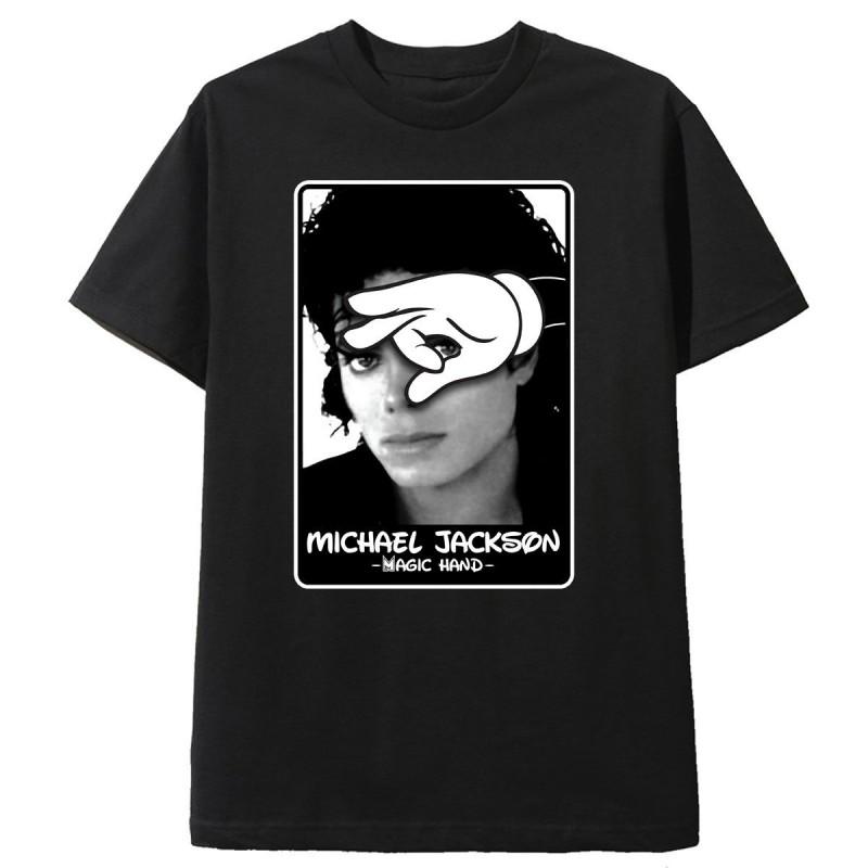 

Michael Jackson X MAGIC HAND TShirt Cotton Graphic Tee Unisex Women Summer Streetwear Top 4XL