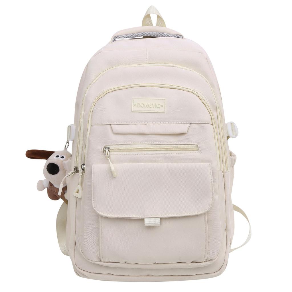 Schoolbag Mori student bag female Korean version casual versatile junior high school student high school student backpack simple solid color large