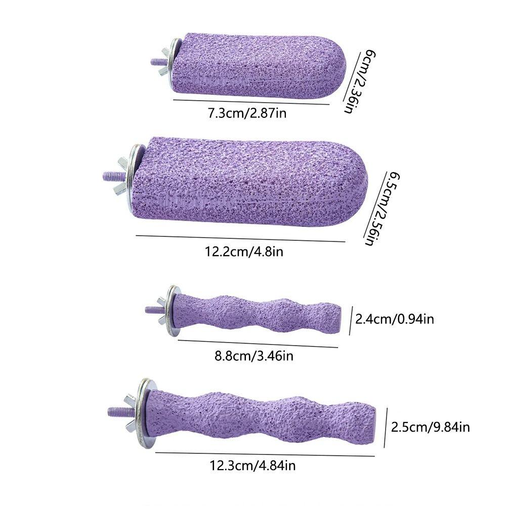 Non-slip Paw Grinding Sticks Resin Jumping Platform Bird Teeth Chew Toy Pet Bird Supplies