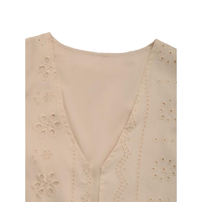 Women's Summer Fashion Solid Color Jacquard Every Day Vest Vest Top