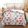 Mushroom Duvet Cover Collection Microfiber Wild Plants Flowers Bedding Collection Nature Botanical Animal Comforter Cover Single Queen Size