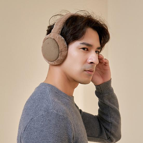 Winter Unisex Ear Muffs Folding Solid Color Good Elasticity Anti Fall Earmuffs Plush Adjustable Ear Warmers for Outdoor