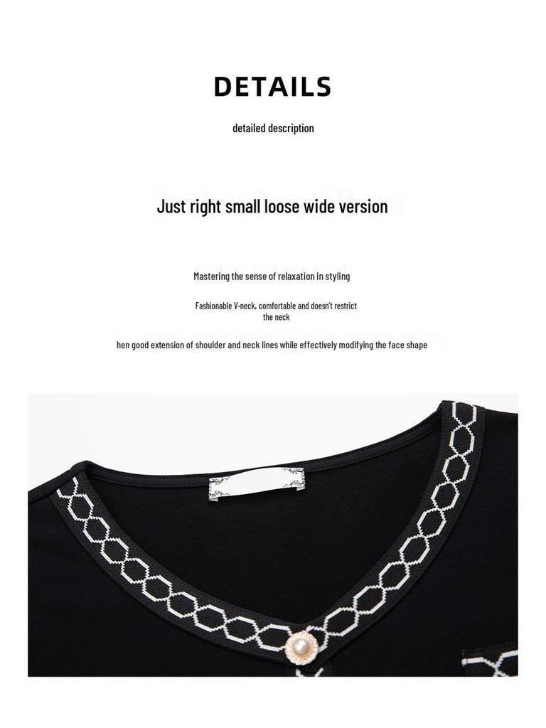 Damen Langarm T-Shirt aus reiner Baumwolle in Übergröße für Frühling & Herbst - Schlankmachend, modisch, lockere Passform für Mütter mittleren Alters