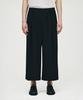 ZIOSONGZIO [Collection] Volume Curved Crop Pants Black Bi2Pt216Bk