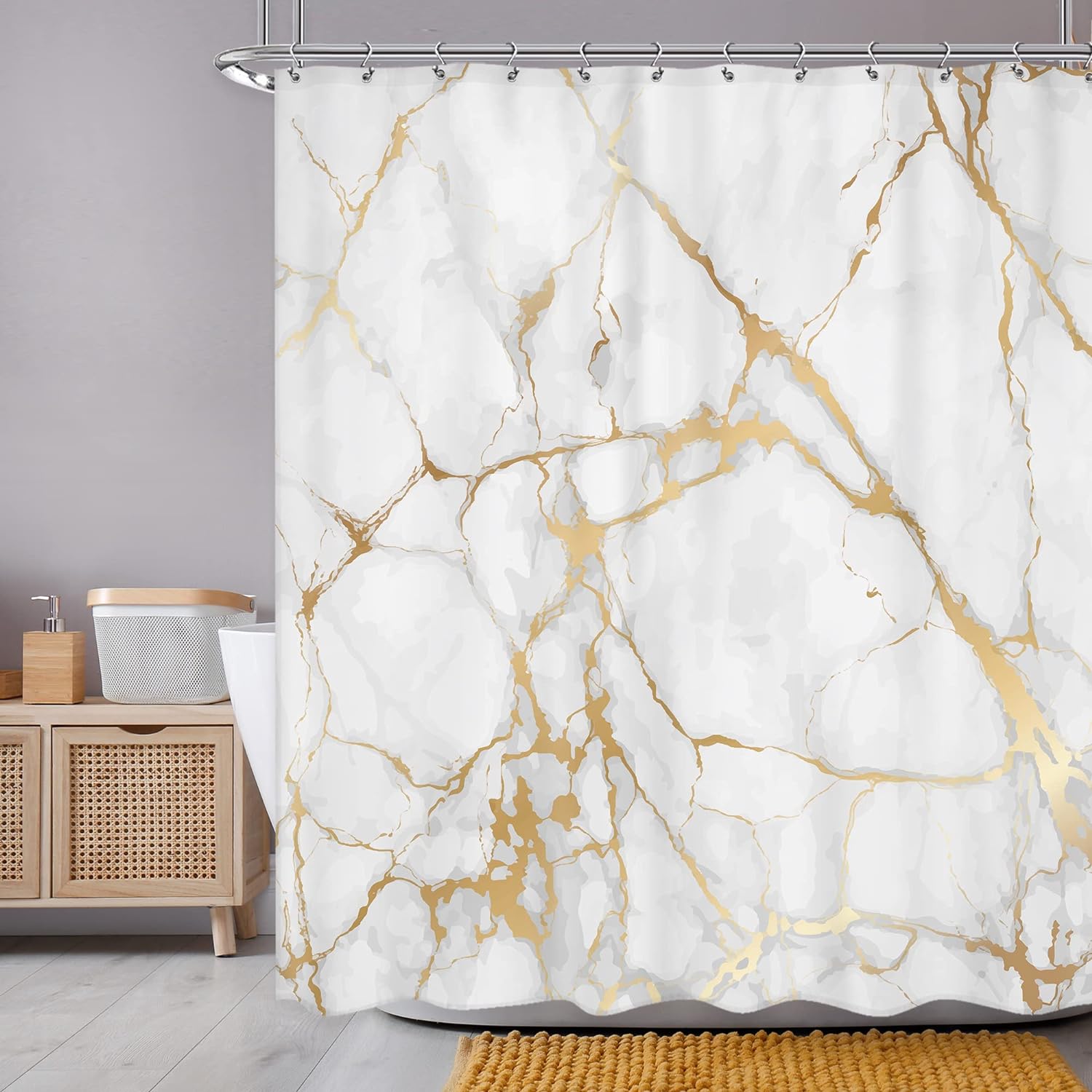 

25 стилей, роскошные абстрактные мраморные занавески для душа, геометрические полоски, шторы для ванной комнаты, набор аксессуаров, занавеска для ванны с водонепроницаемыми крючками 180x200cm