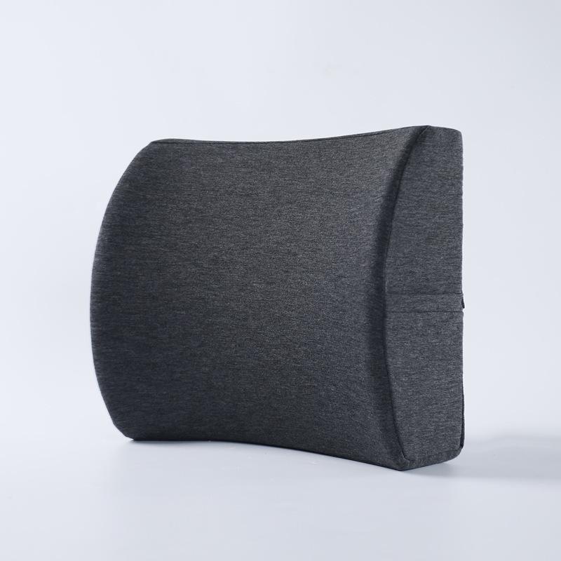 Memory Foam Lumbar Support Cushion for Office Chair and Car Seat - Slow Rebound Pad
