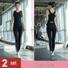 Women's Summer Yoga Set: Padded One-Piece, Slimming, High-End Fashion, Short Sleeve, Professional Fitness Running Sportswear