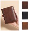 Business Luxury Men Wallets High Quality Short Leather Money Clip Multi Function ID Credit Card Card Holder Vintage Storage Men Clutch Bag