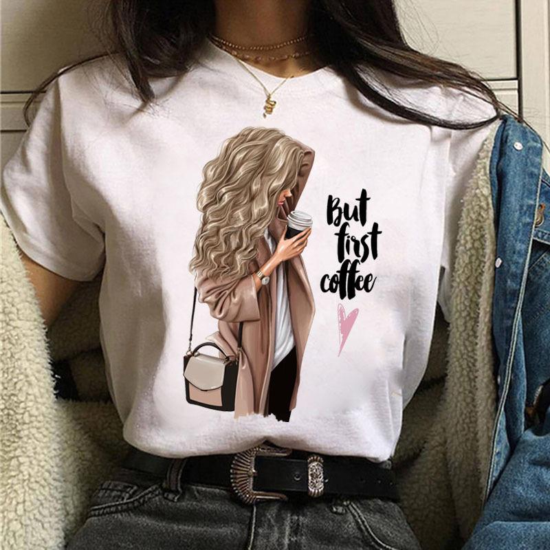 Sommer Urbanes Mädchen Übergröße Rundhals Bedruckt Cartoon Locker Baumwolle Kurzarm Oberteil T-Shirts Damen