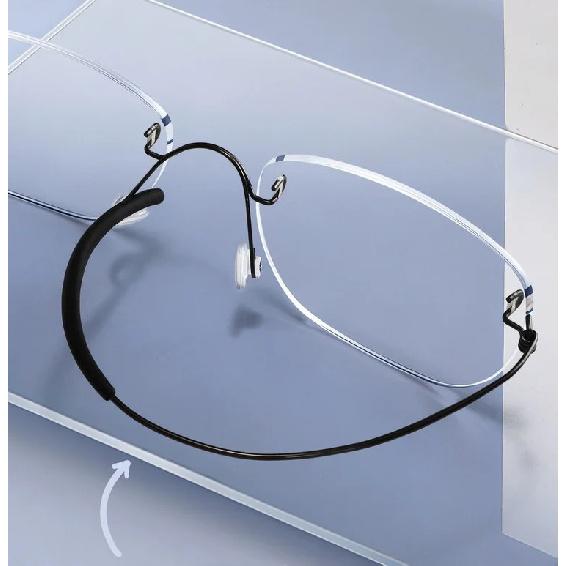 Denmark Brand Style Frameless Eyeglass Frame No Screws Ultra Lightweight Rimless Glasses Small Square Eyewear Customize Glasses