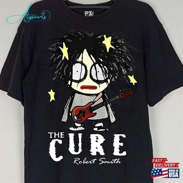 

Robert Smith Cute The Cure Shirt Funny Head On Door Vintage 80S TShirt S5XL Unisex T-Shirt XL